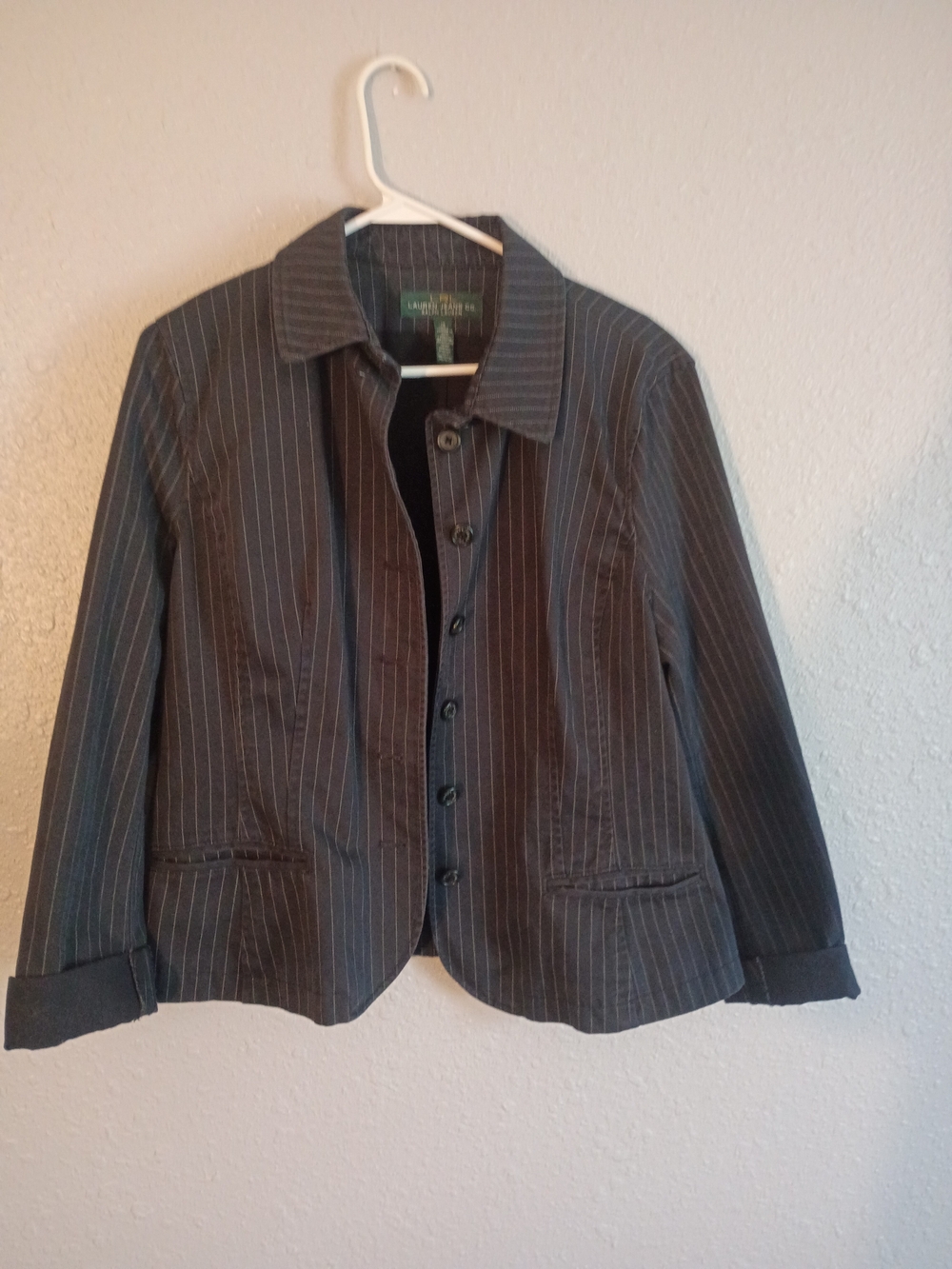 Ralph Lauren  Charcoal Pinstripe Jacket
